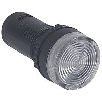 Моноблочная сигнальная лампа ∅ 22,3 - Osmoz - для компл. - с подсветкой - для ламп с цоколем BA9S - IP 66 - прозрачный | код 024100 |  Legrand